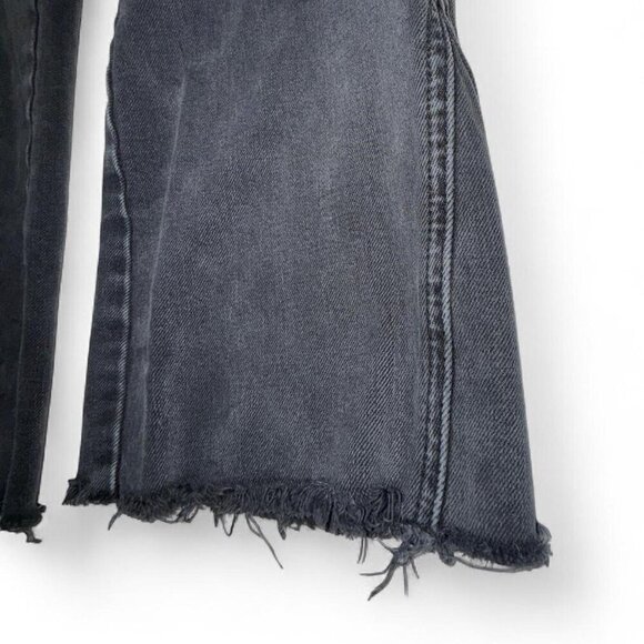 Free People Black Rita Cropped Flare Jeans Size 25 R - Picture 7 of 7